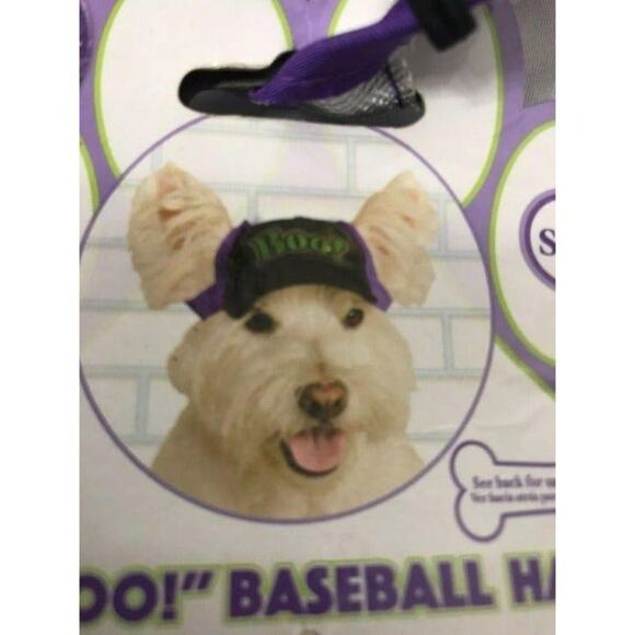 “Boo” Baseball Hat For Dogs Size S/M - Picture 1 of 6